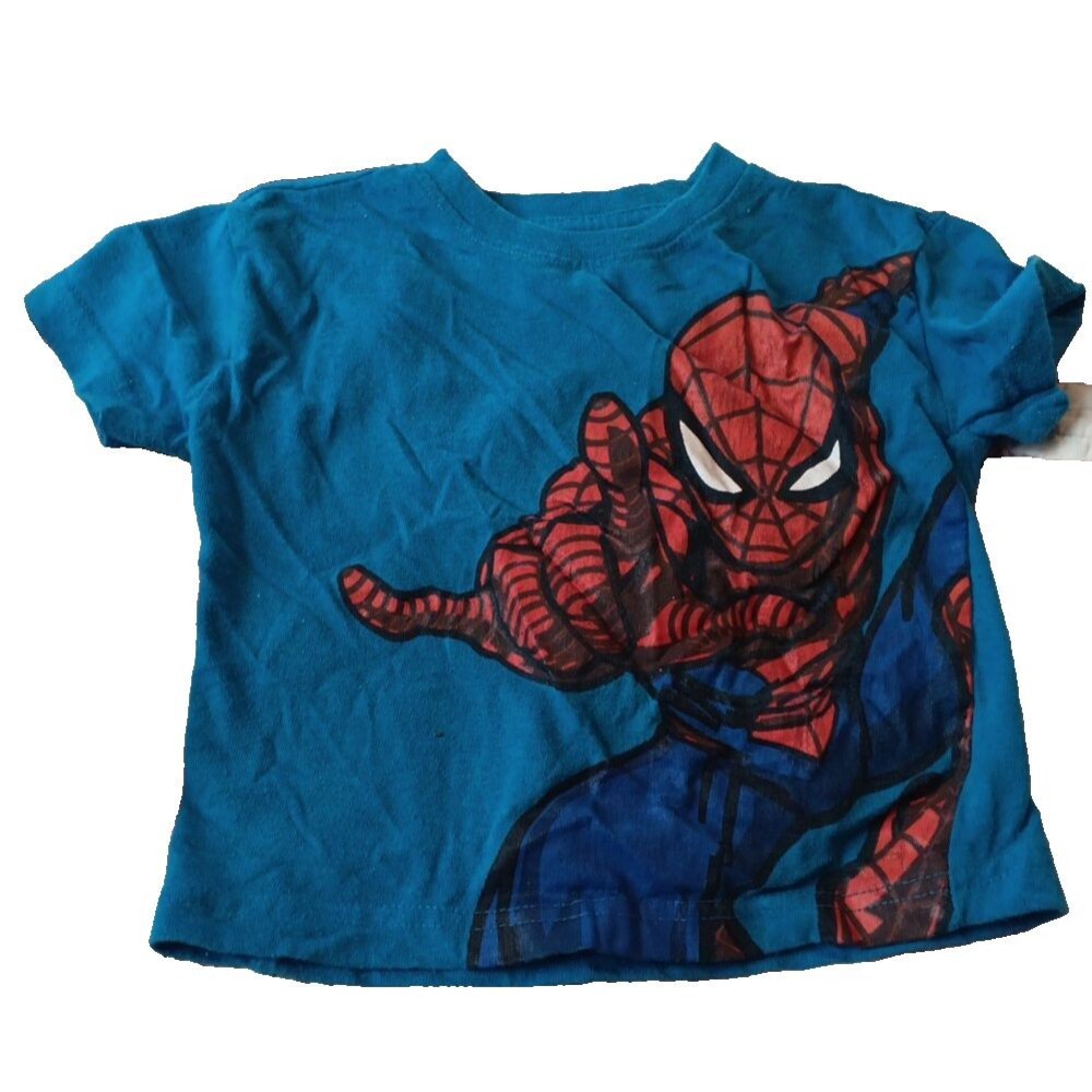 Marvel Spider-Man Shirt  Top Blue Size 2t